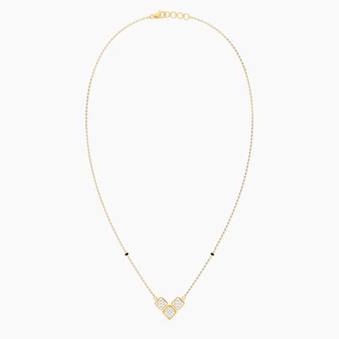 Trinity Square Diamond Mangalsutra Trinity Square Diamond Mangalsutra