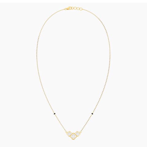 Trinity Clover Diamond Mangalsutra Trinity Clover Diamond Mangalsutra