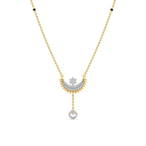 Crescent Amour Diamond Mangalsutra