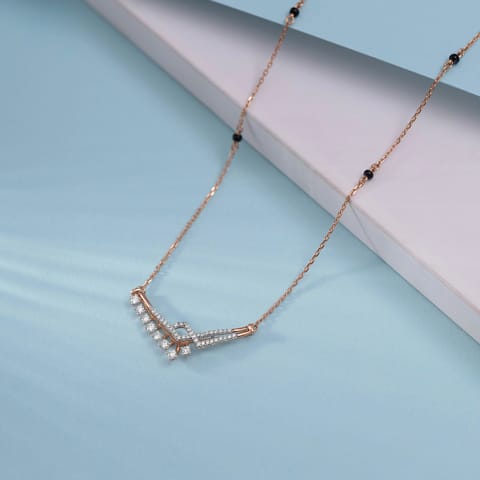 Angular Arc Diamond Mangalsutra Angular Arc Diamond Mangalsutra