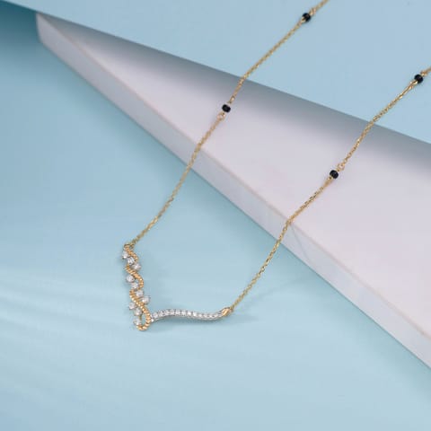 Eternal Wave Diamond Mangalsutra