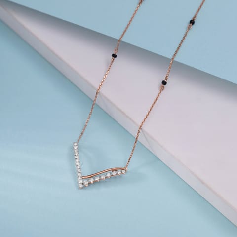 Chic Chevron Diamond Mangalsutra Chic Chevron Diamond Mangalsutra