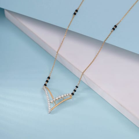 Radiant Chevron Diamond Mangalsutra