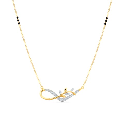 Fern Swirl Diamond Mangalsutra Fern Swirl Diamond Mangalsutra