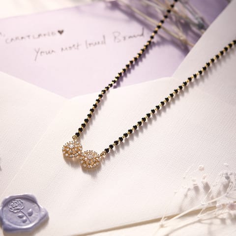 Halo Drift Diamond Mangalsutra
