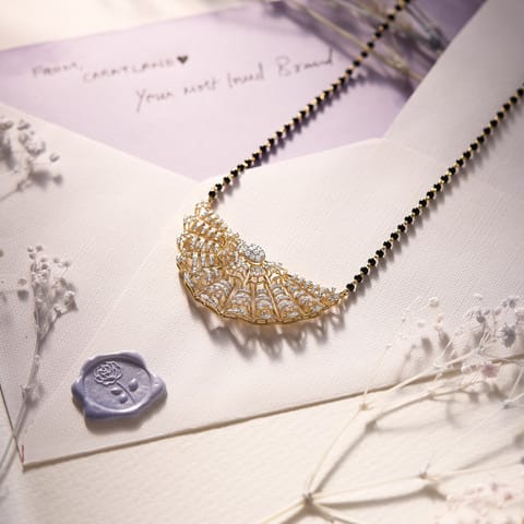 Flowing Whisper Diamond Mangalsutra