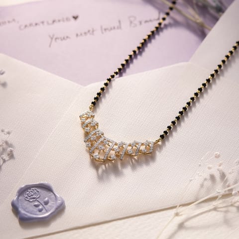 Linear Poise Diamond Mangalsutra Linear Poise Diamond Mangalsutra