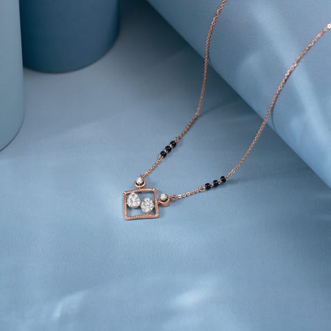 Fluted Duo Diamond Mangalsutra Fluted Duo Diamond Mangalsutra