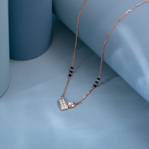 Pear Grid Diamond Mangalsutra Pear Grid Diamond Mangalsutra