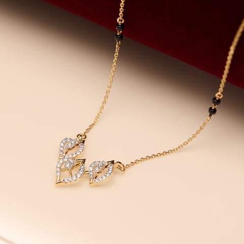 Glazing Trinity Diamond Mangalsutra Glazing Trinity Diamond Mangalsutra