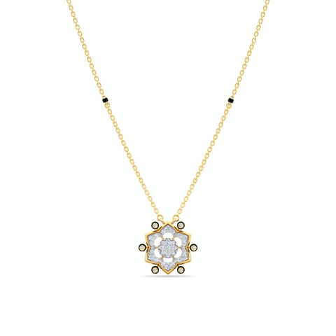 Floret Cuts Diamond Mangalsutra Floret Cuts Diamond Mangalsutra