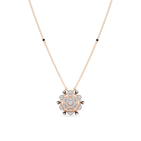 Looping Scallop Diamond Mangalsutra