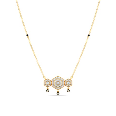 Hexagon Trio Diamond Mangalsutra Hexagon Trio Diamond Mangalsutra