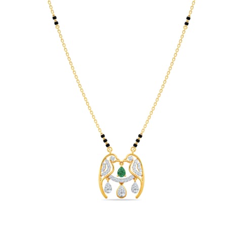 Wings of Love Gemstone Mangalsutra