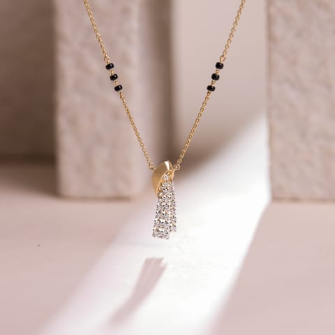 Luminous Lines Diamond Mangalsutra