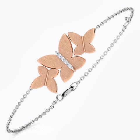 Rosy Butterfly Diamond Bracelet Rosy Butterfly Diamond Bracelet