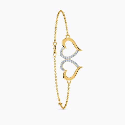 Kissing Heart Diamond Bracelet Kissing Heart Diamond Bracelet