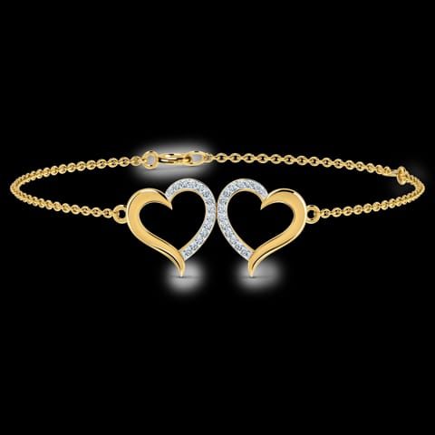 Kissing Heart Diamond Bracelet Kissing Heart Diamond Bracelet