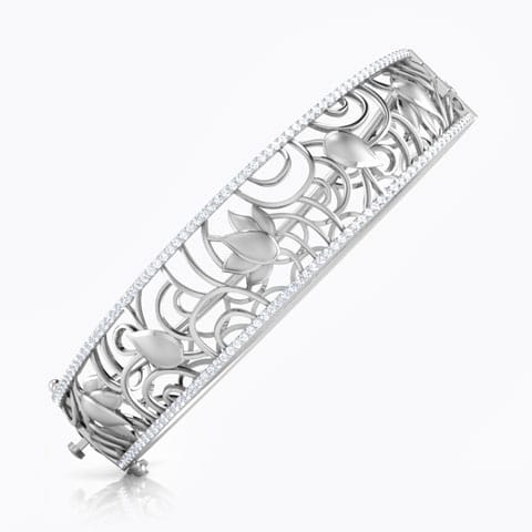 Lotus Ripple Diamond Bracelet