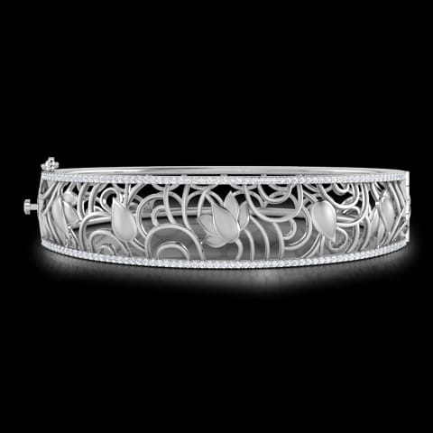 Lotus Ripple Diamond Bracelet