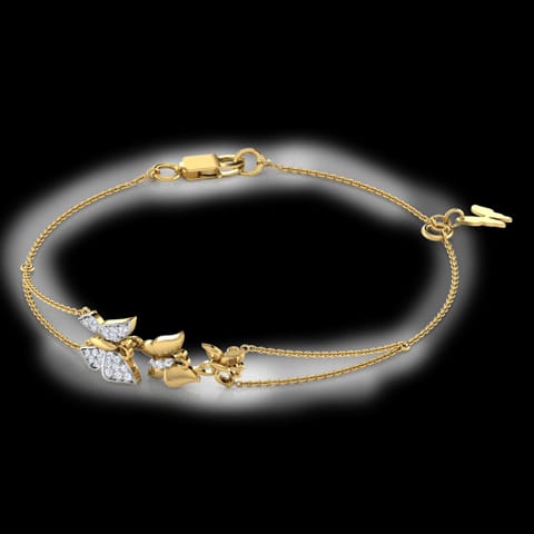 Butterfly Swarm Diamond Bracelet