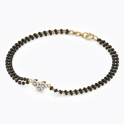 Mayra Diamond Mangalsutra Bracelet Diamond Bracelets 18 Karat Yellow Gold Mayra Diamond Mangalsutra Bracelet