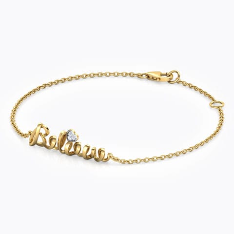 Believe Cursive Bracelet