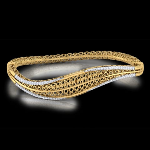 Alder Leaf Diamond Bracelet