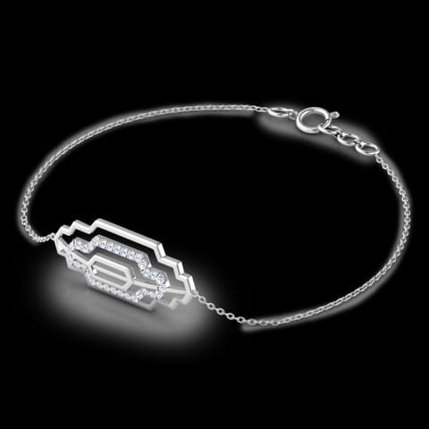 Metro Zigzag Diamond Bracelet