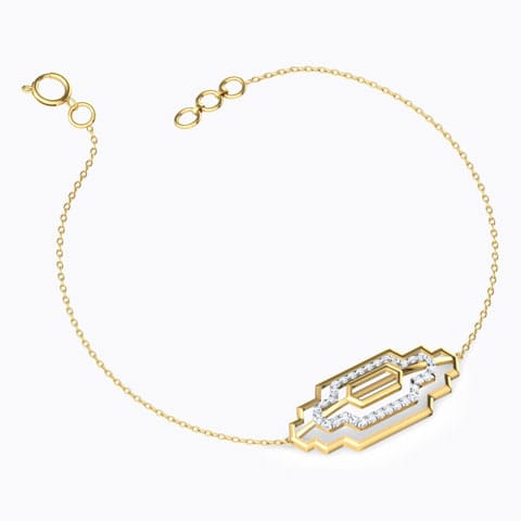 Metro Zigzag Diamond Bracelet