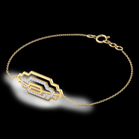 Metro Zigzag Diamond Bracelet