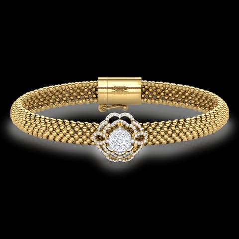Granular Bloom Diamond Bracelet