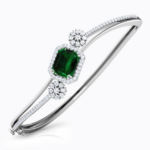 Dual Flower Gemstone Bracelet