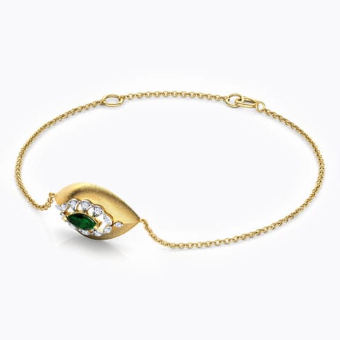 Marquise Brocade Gemstone Bracelet