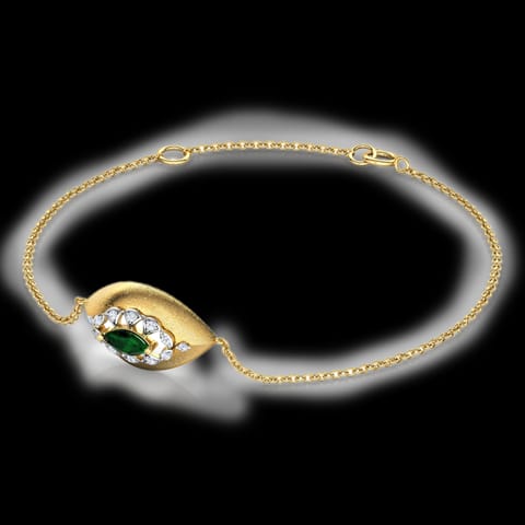 Marquise Brocade Gemstone Bracelet