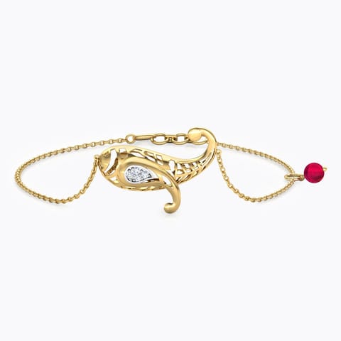 Elegant Paisley Gemstone Bracelet