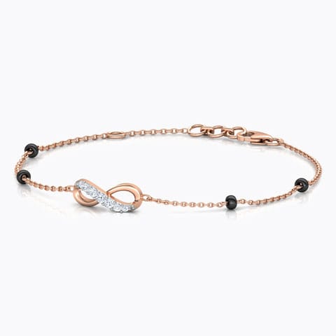 Akira Infinity Diamond Mangalsutra Bracelet Akira Infinity Diamond Mangalsutra Bracelet