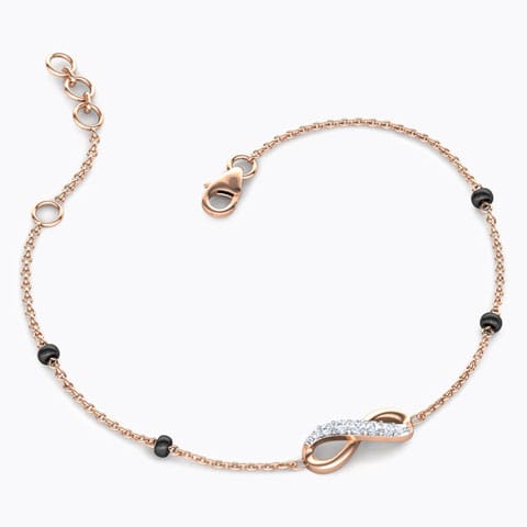 Akira Infinity Diamond Mangalsutra Bracelet Akira Infinity Diamond Mangalsutra Bracelet