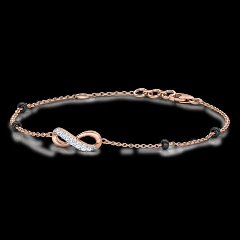Akira Infinity Diamond Mangalsutra Bracelet Akira Infinity Diamond Mangalsutra Bracelet
