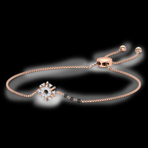 Aashi Diamond Mangalsutra Bracelet