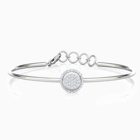 Halo Cluster Diamond Bracelet