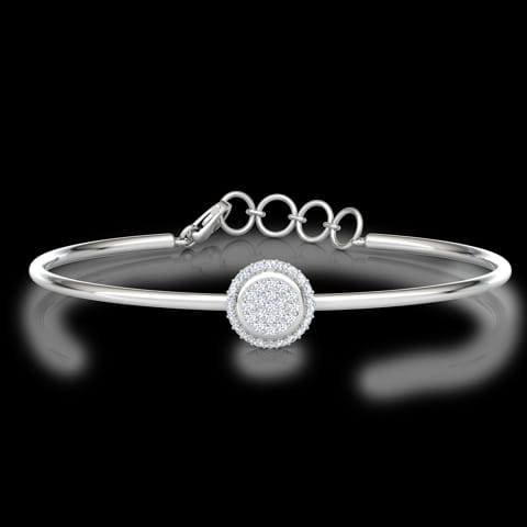 Halo Cluster Diamond Bracelet