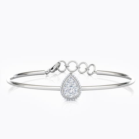 Halo Drop Diamond Bracelet