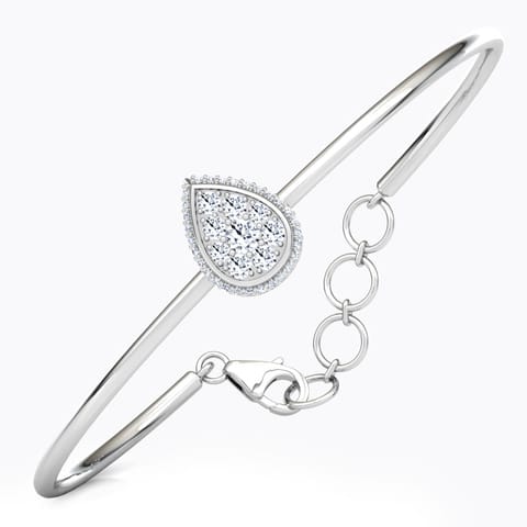 Halo Drop Diamond Bracelet