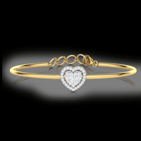 Halo Heart Diamond Bracelet