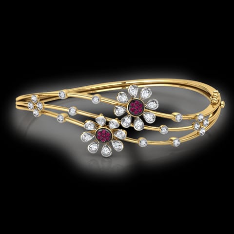 Duo Daisy Gemstone Bracelet