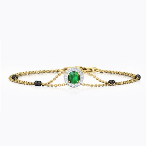 Aakriti Gemstone Mangalsutra Bracelet