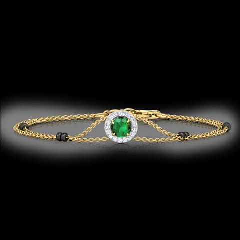 Aakriti Gemstone Mangalsutra Bracelet