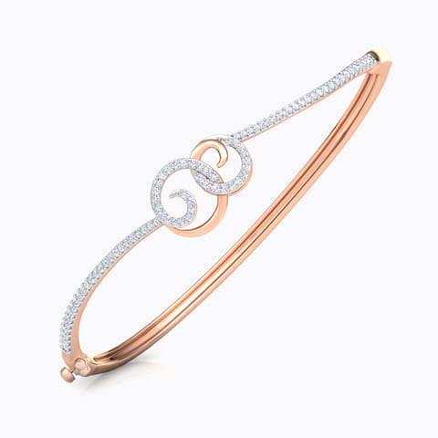 Sparkling Scroll Diamond Bracelet