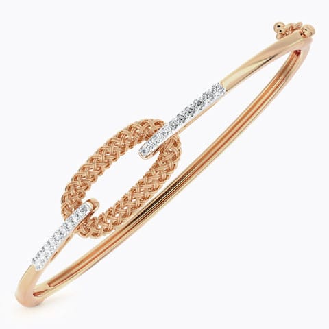 Edgy Twill Diamond Bracelet